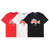 Wholesale cross-border European and American trendy brand Palm Angels decapitated bear print short-sleeve t-shirts for men and women, couples' high street half-sleeve shirts