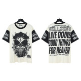 25ss cross-border American fashion brand Hellstar high street loose street casual pure cotton short-sleeve T-shirt unisex