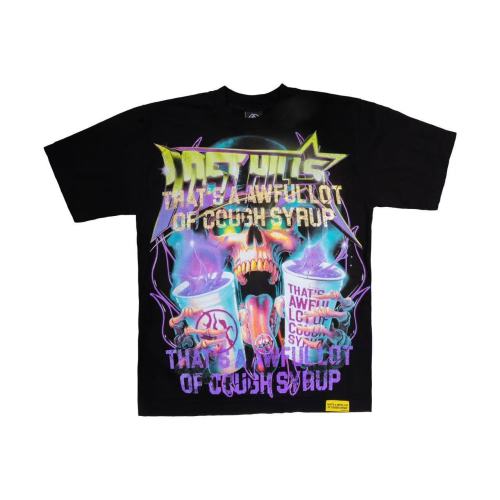 Cross-border American fashion T-shirt, high street COUGH SYRUP, casual loose-fitting American-style foreign trade short-sleeve, unisex