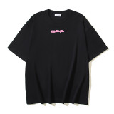 American streetwear brand OFF OW arrow graffiti print heavy-duty street style summer short-sleeve high street casual T-shirt for men and women