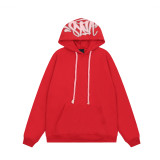 SynaWord American Style Loose Sweatshirt Hoodie Sweatpants Y2K Unisex Trendy Hip-Hop Street Couple Casual Set