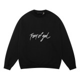 FOG ICON American high street fashion brand, fleece-lined casual couple's heavy-weight hooded sweatshirt for autumn and winter, unisex