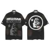 New Hellstar high-quality vintage washed loose-fit short-sleeve T-shirt for men