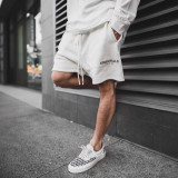European and American FOG sub-line ESSENTIALS reflective shorts, trendy loose casual drawstring high street shorts