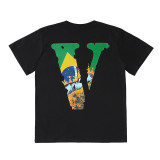 VLONE FOG short-sleeve Grim Reaper limited edition large V high street T-shirt, loose fit, printed, American style, JUICE WRLD collaboration tee