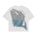 MIXED EMOTION High-Quality Fashionable High-Street Angel Rhinestone Vintage Loose-Fit Short-Sleeve Full-Print Unisex T-Shirt