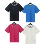 Popular cross-border e-commerce brand Palmt: New summer short-sleeve T-shirt with round neck, letter print, unisex, loose fit, European and American style