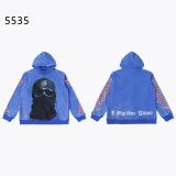 25ss foreign trade godspeed autumn and winter new trendy street style direct-print washed vintage hip-hop hoodie sweatshirt