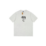 Dropshipping trendy brand short-sleeve T-shirt, high-quality seamless tubular fabric, unisex, foreign trade cross-border summer
