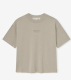 Cross-border American streetwear brand FOG's summer ESSENTIALS letter pattern embossed short-sleeve T-shirt for men and women, featuring high street fashion style.