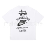 Cross-border European and American foreign trade S-letter printed cartoon series street casual loose-fitting unisex short-sleeve shirt