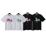 Wholesale cross-border European and American trendy brand Palm Angels decapitated bear print short-sleeve t-shirts for men and women, couples' high street half-sleeve shirts
