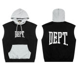 New autumn and winter G D letter logo printed fleece-lined casual loose-fitting hooded sweatshirt for both men and women