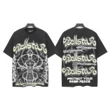 25ss American trendy high street Hellstar heavy washed distressed loose vintage short-sleeve T-shirt unisex fashion brand