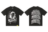 25ss American fashion high street COUGH SYRUP 3D white ink direct print rhinestone high street loose double yarn short sleeve t-shirt for men