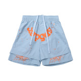 Summer new model Sp555der European and American trendy brand high street spider letter loose sports shorts for men and women beach shorts