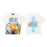 26ss Cross-Border Foreign Trade Mixed Emotion American Fashion Brand New Short-Sleeve Angel Rhinestone Loose T-Shirt for Men