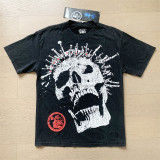 25ss Summer New American Style Trendy Brand Hell Star Unisex Couple's Oversized Loose Pullover Short Sleeve T-Shirt Tee