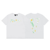 VLONE FOG short-sleeve Grim Reaper limited edition large V high street T-shirt, loose fit, printed, American style, JUICE WRLD collaboration tee
