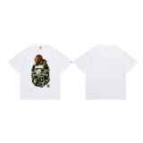 Original brand dropshipping cross-border hot-selling BAPE long-term stable supply double-thread men's and women's casual sports short-sleeve T-shirts