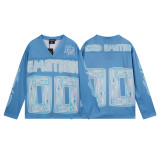 25ss Cross-Border Foreign Trade MIXED EMOTION American Streetwear High Street Retro Printed Hoodie Sweatshirt Set