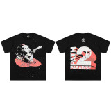 25ss cross-border foreign trade HELLSTAR American style trendy brand high street hip-hop loose casual short-sleeve T-shirt unisex