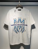 25ss Summer New AM1R1 European and American Trendy Brand Short Sleeve Letter Print Loose High Street Casual Unisex T-Shirt
