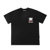Popular cross-border e-commerce brand Palmt: New summer short-sleeve T-shirt with round neck, letter print, unisex, loose fit, European and American style