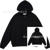 New autumn and winter stylish fleece-lined sports suit for men and women, a trendy and versatile casual loose-fitting sweatshirt.