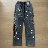 Autumn Hell Star New European and American Trendy Brand Washed Vintage Hoodie for Men, Women, Teenagers, and Couples