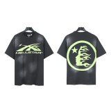 NFC's new American-style trendy brand Hellstar T-shirt with washed print, short-sleeved summer set with shorts