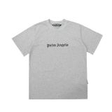 Popular cross-border e-commerce brand Palmt: New summer short-sleeve T-shirt with round neck, letter print, unisex, loose fit, European and American style