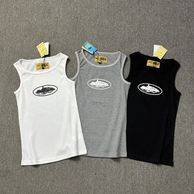 Corteiz Alcatraz American Fashion High Street Basic Printed Vest Street Sports Casual Unisex Top