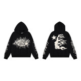 25ss cross-border foreign trade Hellstar American-style trendy brand high street loose-fitting unisex hoodie and casual pants set