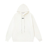 High-quality OFF American streetwear brand heavyweight Angel Caravaggio pure cotton arrow print hoodie OW sweatshirt for men and women