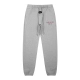 Spring/Summer New FOG ICON Double-Line Letter Print Crew Neck Pullover Short Sleeve Unisex Fleece Hoodie