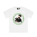 Cross-border supply: Trendy brand LONE Sakura short-sleeve T-shirt with sketch embroidery, lip print, and graffiti print