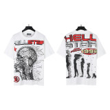 25ss cross-border American fashion brand Hellstar high street loose street casual pure cotton short-sleeve T-shirt unisex