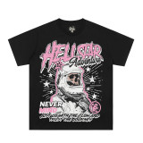 25ss cross-border foreign trade HELLSTAR American style trendy brand high street hip-hop loose casual short-sleeve T-shirt unisex