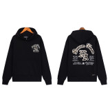 Amiri American streetwear brand logo embroidered loose vintage distressed washed casual hoodie and sweatpants unisex set