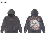 25ss American streetwear brand GOD high street rock band washed vintage streetwear hoodie sweatshirt top for men