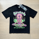 25ss Summer New American Style Trendy Brand Hell Star Unisex Couple's Oversized Loose Pullover Short Sleeve T-Shirt Tee