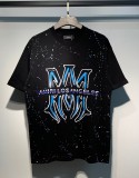 25ss Summer New AM1R1 European and American Trendy Brand Short Sleeve Letter Print Loose High Street Casual Unisex T-Shirt