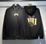 25ss cross-border foreign trade high-quality AMI American streetwear brand loose-fit printed hooded unisex sweatshirt wholesale