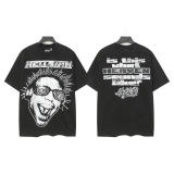 New Hellstar high-quality vintage washed loose-fit short-sleeve T-shirt for men