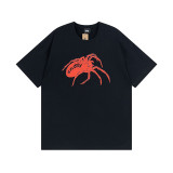 Dropshipping trendy brand short-sleeve T-shirt with dice lettering, basic style, American-style couple's summer outfit