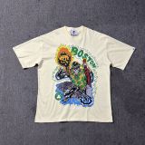 American high street niche fashion brand summer new skull figure basketball print retro loose round neck short sleeve T-shirt