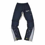 25ss European and American trendy brand GALLERY DEPT hand-painted splatter ink graffiti print patchwork pure cotton sweatpants casual trousers