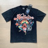 25ss Summer New American Style Trendy Brand Hell Star Unisex Couple's Oversized Loose Pullover Short Sleeve T-Shirt Tee