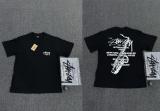 New cross-border men's and women's short-sleeve T-shirts, summer men's loose 230g heavy silk screen printed T-shirts